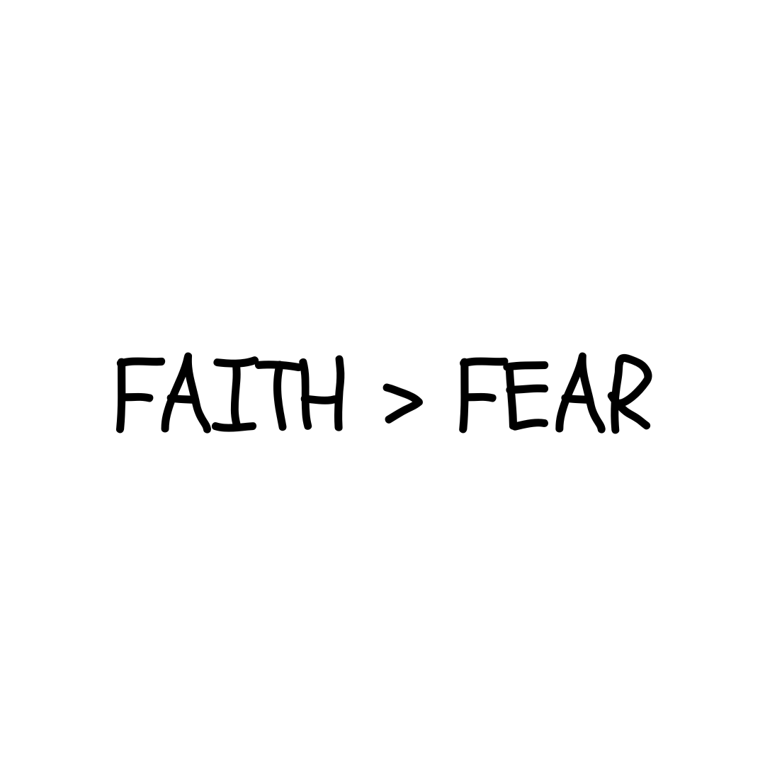 Faith > Fear T-shirt